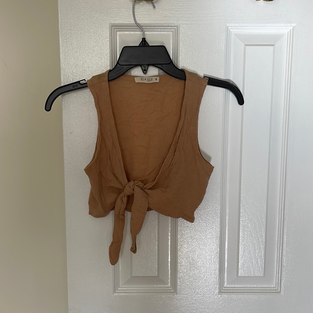 Linen Crop Top